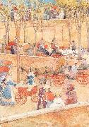 Maurice Prendergast Afternoon. Pincian Hill France oil painting artist